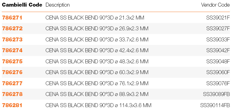 020 SOLDER SS BLACK BEND 90°3D ø 26-193 specifications
